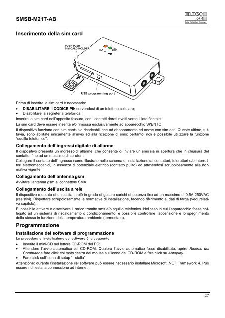 SMSB-M21T-AB - Elbro AG