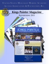 Kings Pointer Magazine - USMMA Alumni Association and Foundation