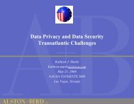 Data Privacy and Data Security Transatlantic Challenges