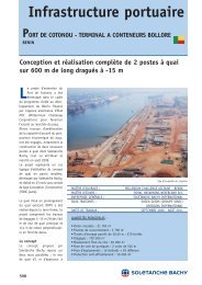 Infrastructure portuaire - Soletanche Bachy