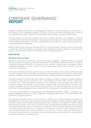 corporate governance report - Biosensors International Group, Ltd ...