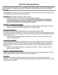 Sea Floor Spreading Essay