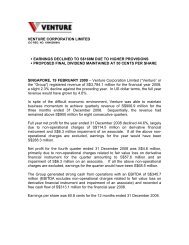 Press Release - Venture Corporation Limited