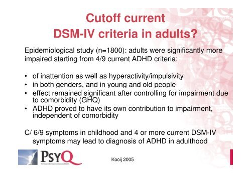 Diagnostic Assessment & Treatment of Adult ADHD