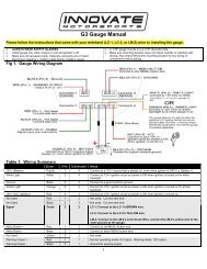 G3 Gauge Manual - Innovate Motorsports