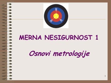merna nesigurnost: osnovi metrologije (1)
