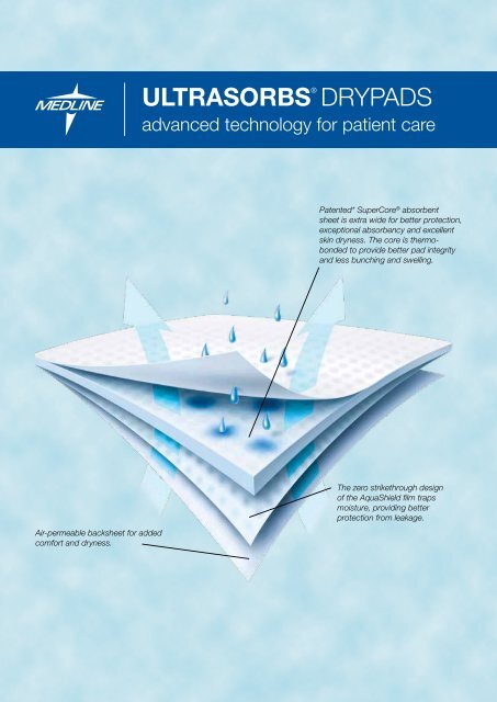 Ultrasorbs Dry Pads - Medline