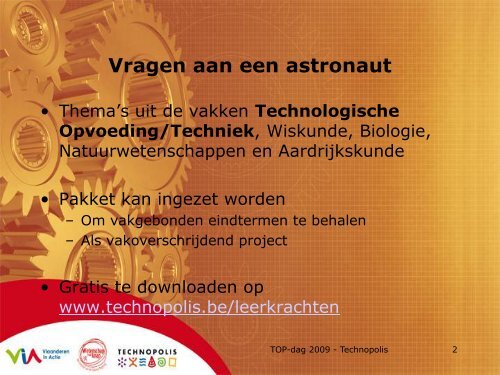 Vragen aan een astronaut - Technopolis