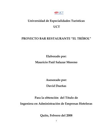 PROYECTO BAR RESTAURANTE EL TREBOL.pdf - Repositorio ...
