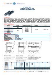 tfh, tfj, tfk power chip resistor technical information - RARA