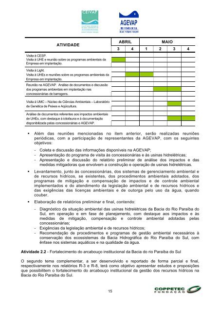 Plano de Trabalho Consolidado - ceivap