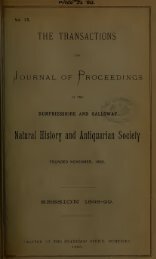 Vol 15 - Dumfriesshire & Galloway Natural History and Antiquarian ...