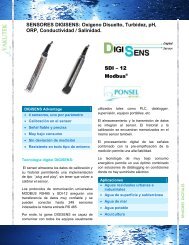 SENSORES DIGISENS: Oxigeno Disuelto, Turbidez, pH ... - Yakutek