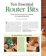 10 Essential Router Bits