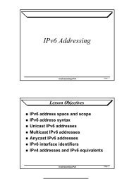 IPv6 Addressing