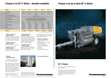 SP 11 Beliso - Putzmeister MÃ¶rtelmaschinen