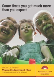 Brochure - Birla Sun Life Insurance