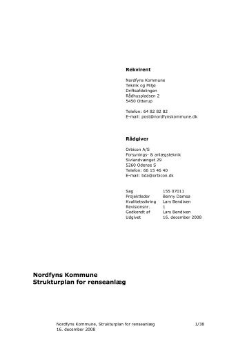 Nordfyns Kommune Strukturplan for renseanlÃ¦g