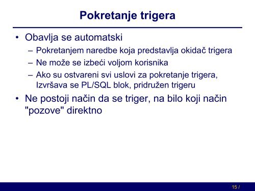 Trigeri baze podataka