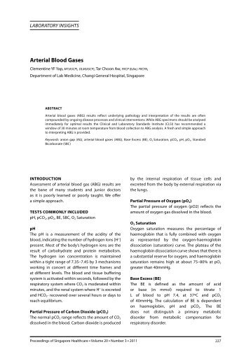 arterial blood gases (ABG) - SingHealth Academy