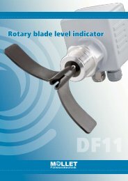 Rotary blade level indicator