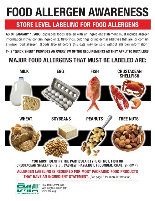 FOOD ALLERGEN AWARENESS