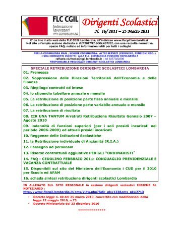 2011 25 MARZO 2011 NOTIZIARIO DS Lombardia - FLC CGIL ...