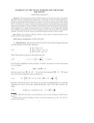 STABILITY OF THE MUSCL SCHEMES FOR THE EULER ...