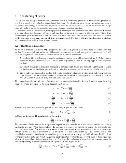 Acoustic Scattering from a Sphere - Steve Turley