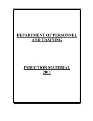 Department of personnel and training - Circular Management ...