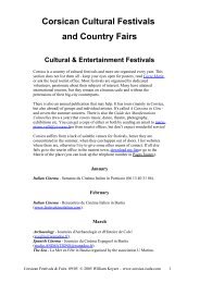 Corsican Cultural Festivals - Corsica Isula