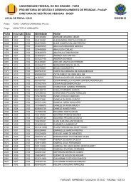 InscriÃ§Ãµes homologadas e salas de provas - progep - Furg
