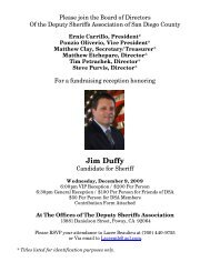 AB109 2012 DSA Board of Directors - Deputy Sheriffs' Association