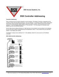 DSX Controller Addressing - DSX Access Systems, Inc.