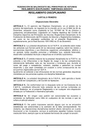 reglamento disciplinario de baloncesto - Colegio San Fernando