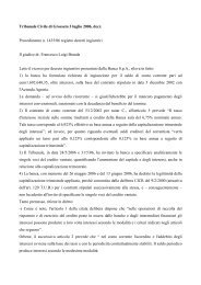 Decreto del Tribunale di Grosseto del 3 luglio 2006 - Studio Legale ...