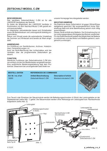 ZEITSCHALT-MODUL C-ZM - Trivent AG