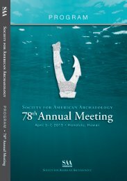 78th Annual Meeting - Society for American Archaeology