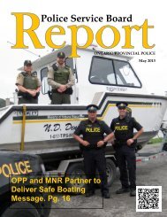 Police Service Board Report - City of Quinte West