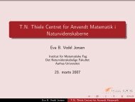 T.N. Thiele Centret for Anvendt Matematik i Naturvidenskaberne