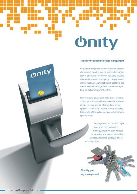 Onity Access Management Solutions