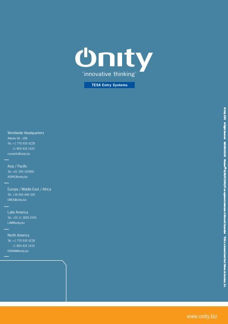 Onity Access Management Solutions