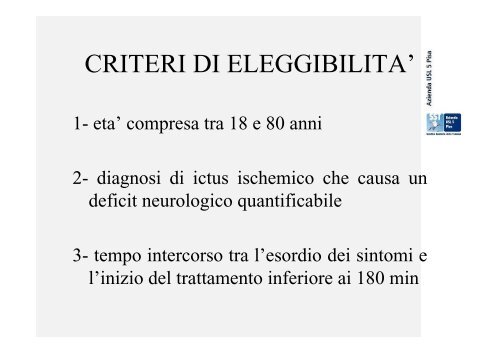 Gestione preospedaliera del paziente con ictus Dott.ssa Antonella ...