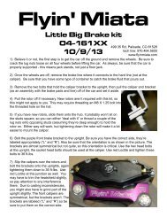 FM Little Big Brake Kit Installation Instructions - Flyin