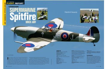 Cermark Spitfire reviewed in Fly RC Magazine - CML Distribution