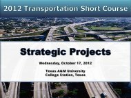 presentation slides - Texas A&M Transportation Institute