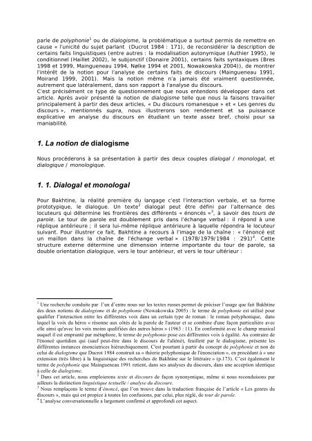 Syntaxe et analyse du discours - Atelier des Sciences du Langage ...