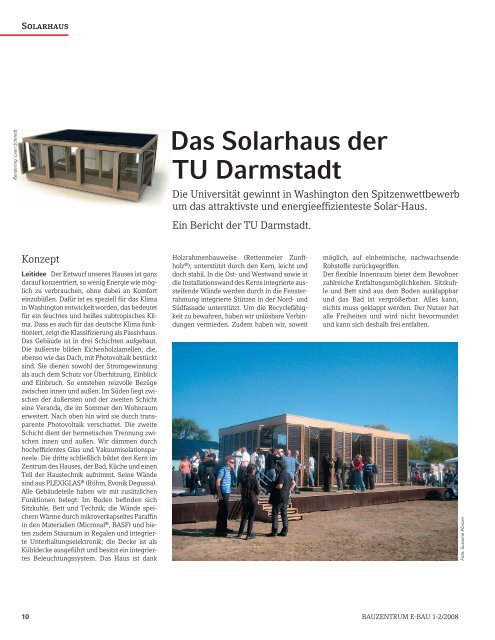 Das Solarhaus der TU Darmstadt - J. Dittrich Elektronic