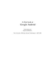 A first look at Google Android