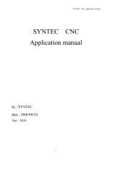 SYNTEC CNC Application manual - Winter Holztechnik